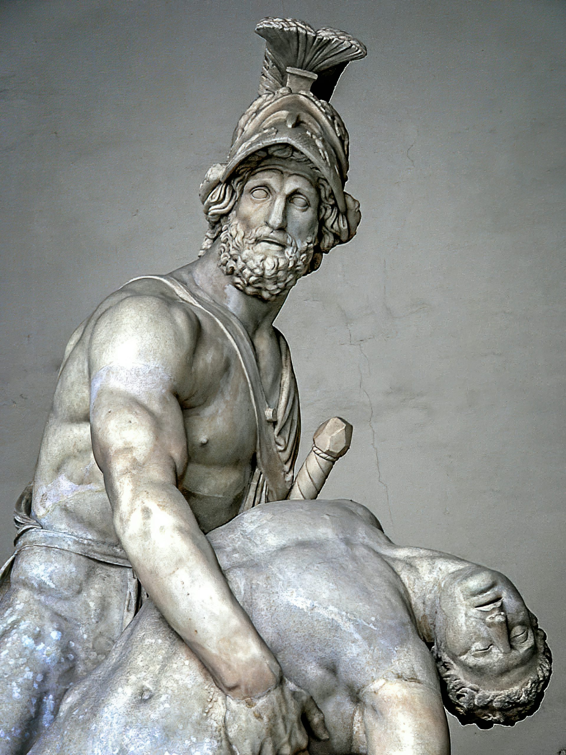 Menelaus holding the body of Patroclus