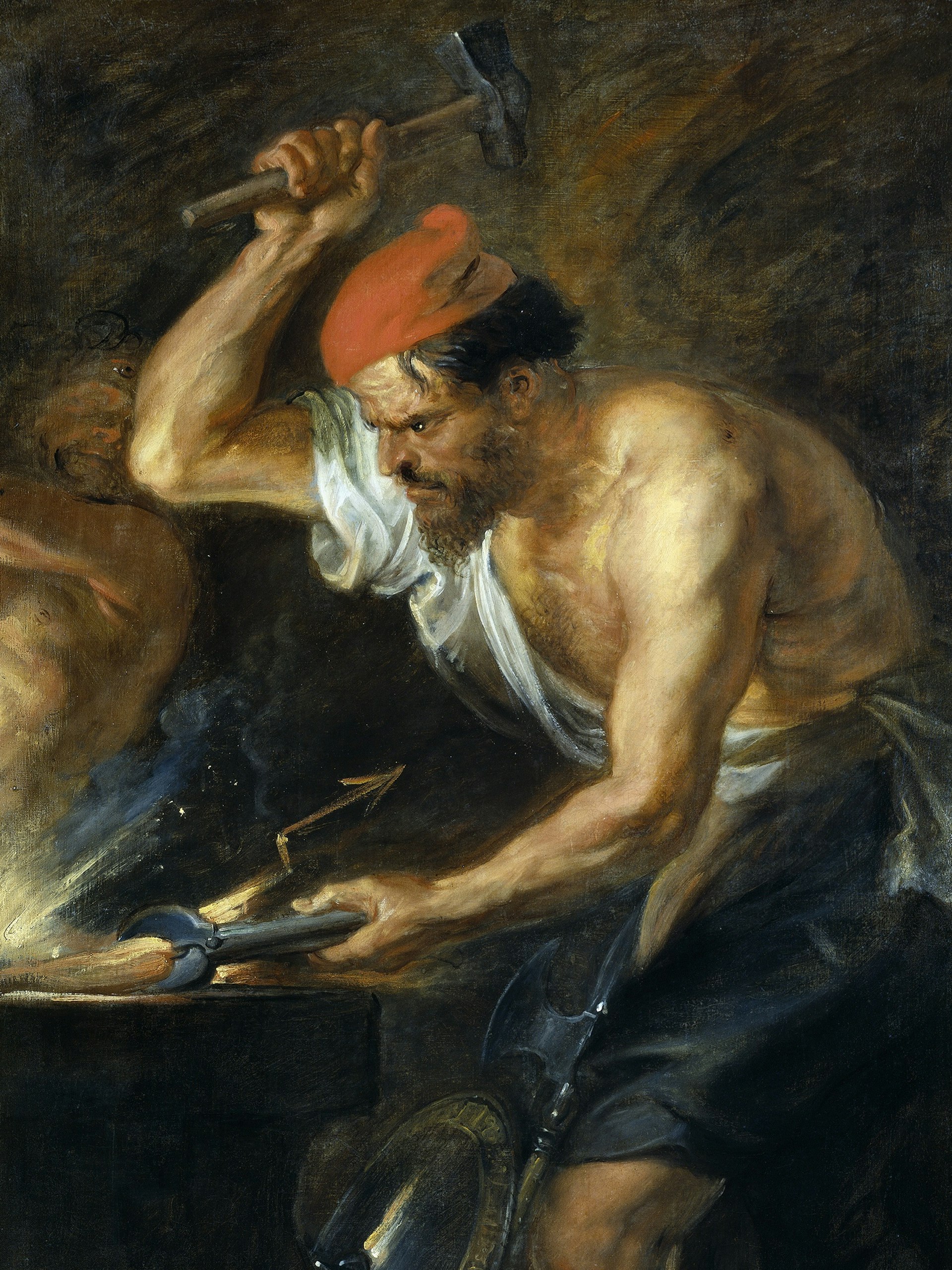 Vulcan Forging the Thunderbolts of Jupiter by Peter Paul Rubens