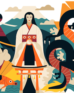 Japanese Mythology Illustration