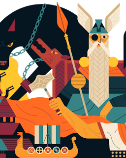 Norse Mythology Illustration